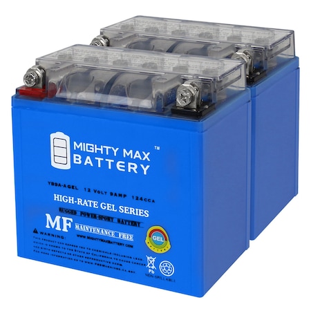 YB9A-A 12V 9AH GEL Replacement Battery Compatible With YB9A-A-PP Kimpex HeavyDuty - 2PK